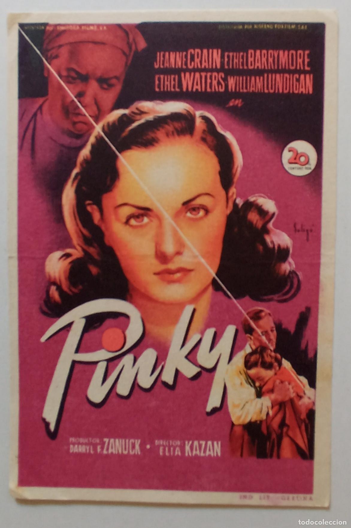Cine: PROGRAMA DE CINE. JEANNE CRAIN. PINKY. SOLIG&Oacute;. CINE COLISEUM. TENERIFE