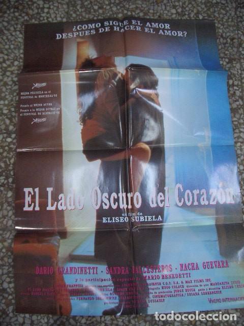 Cine: P&oacute;ster original de cine 70x100xm El lado oscuro del coraz&oacute;n, de Eliseo Subiela con Nacha Guevara Mar