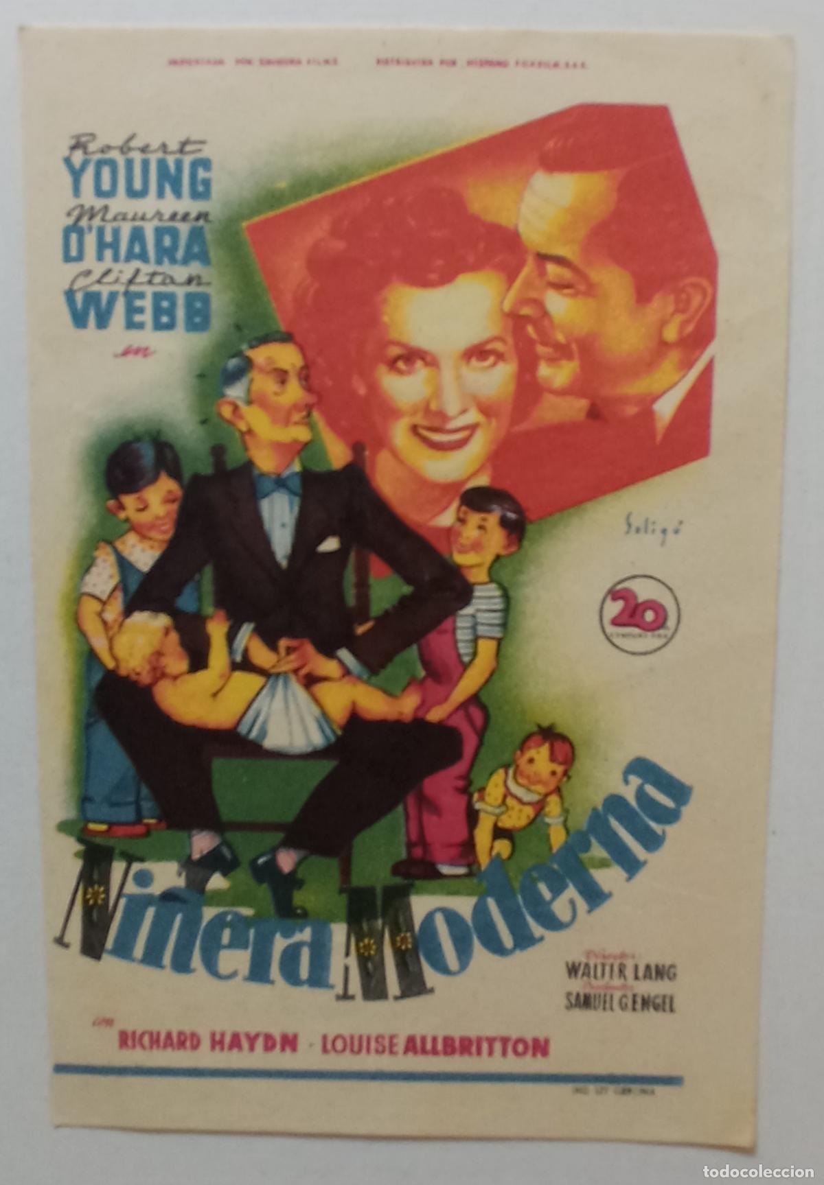 Cine: PROGRAMA DE CINE. ROBERT YOUNG. MAUREEN OHARA. NI&Ntilde;ERA MODERNA. SOLIG&Oacute; - Foto 1