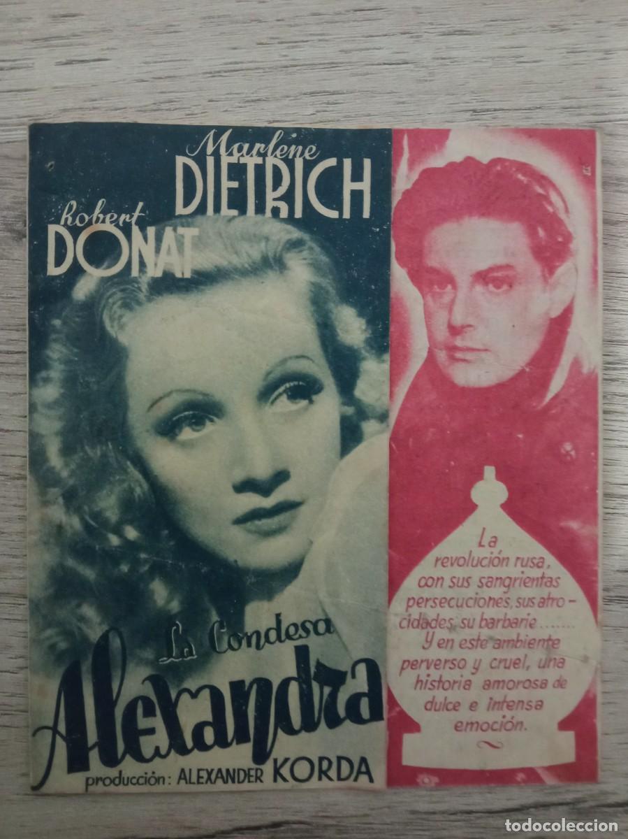 Kino: LA CONDESA ALEXANDRA, MARLENE DIETRICH, TEATRO C&Iacute;RCULO MERCANTIL, IGUALADA