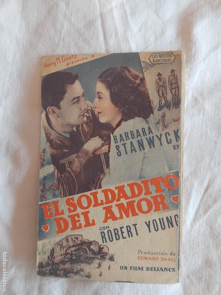 Cine: PROGRAMA CINE DOBLE EL SOLDADITO DEL AMOR. BARBARA STANWYCK, ROBERT YOUNG.