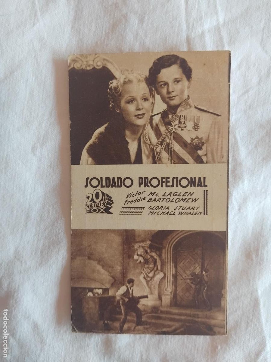 Cine: PROGRAMA CINE CARTON SOLDADO PROFESIONAL. TEATRO CINE NUEVO 1941.