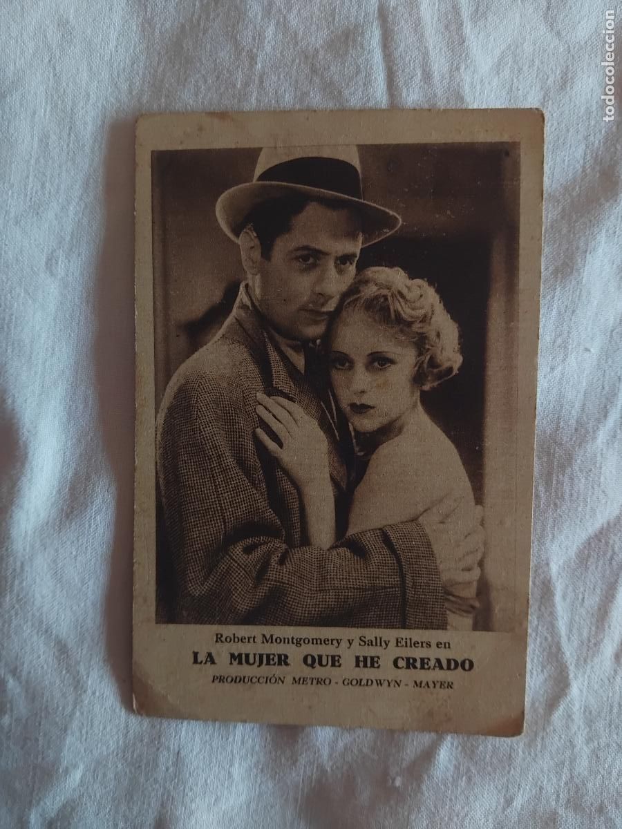 Cine: PROGRAMA CINE CARTON LA MUJER QUE HE CREADO. CINE NUEVO 1934.