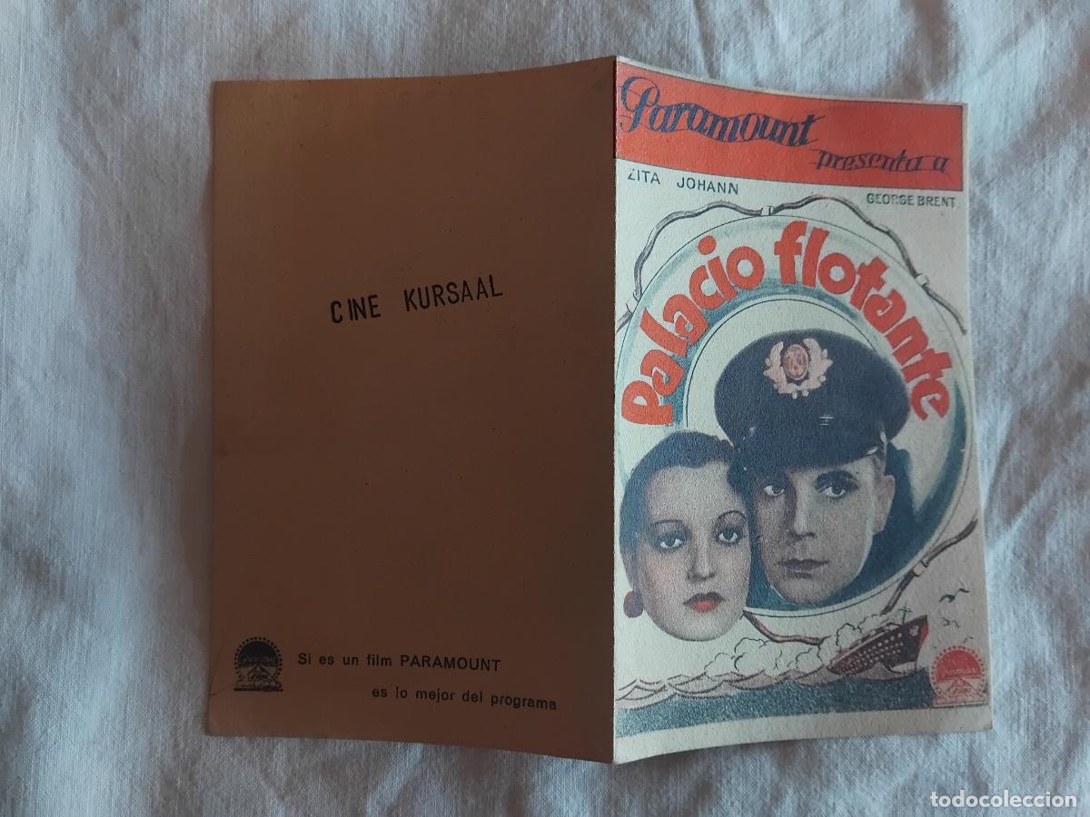 Cine: PROGRAMA CINE DOBLE PALACIO FLOTANTE. CINE KURSAAL. - Foto 1