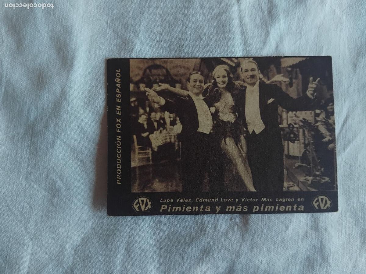 Cine: PROGRAMA CINE CARTON PIMIENTA Y MAS PIMIENTA. LUPE VELEZ. CINEMA OLIVERAS 1934.