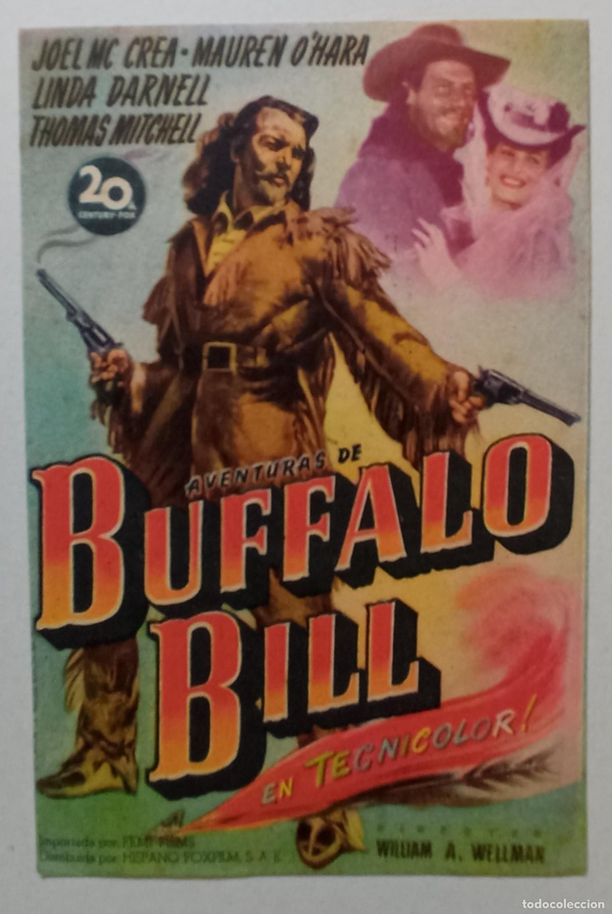 Cine: PROGRAMA DE CINE. JOEL MCCREA. AVENTURAS DE BUFFALO BILL. CINE AVELLANEDA. LAS PALMAS