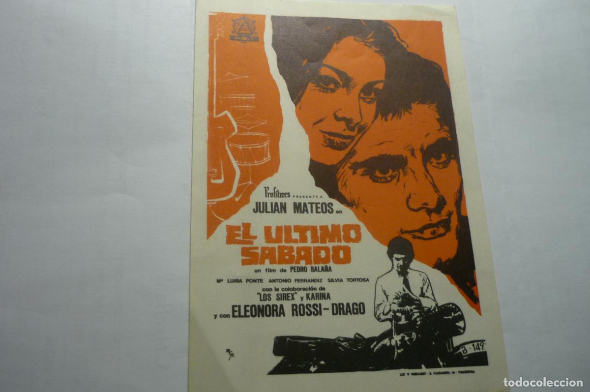 Cine: programa el ultimo sabado julian mateos