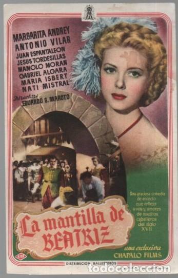 Cine: PROGRAMA DE CINE: LA MANTILLA DE BEATRIZ PC-11498