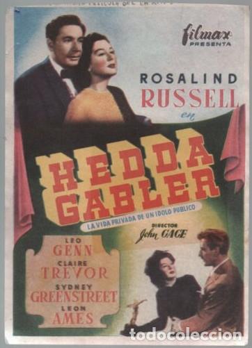 Cine: PROGRAMA DE CINE: HEDDA GABLER PC-11499