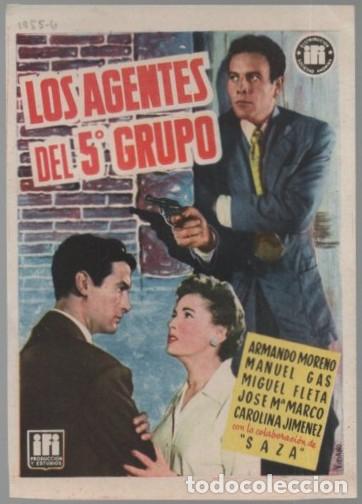 Cine: PROGRAMA DE CINE: LOS AGENTES DEL 5&ordm; GRUPO PC-11502