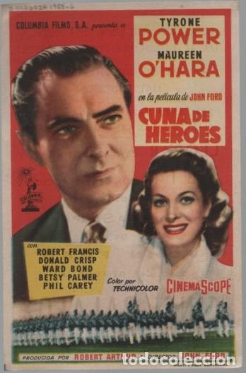 Cine: PROGRAMA DE CINE: CUNA DE HEROES PC-11517