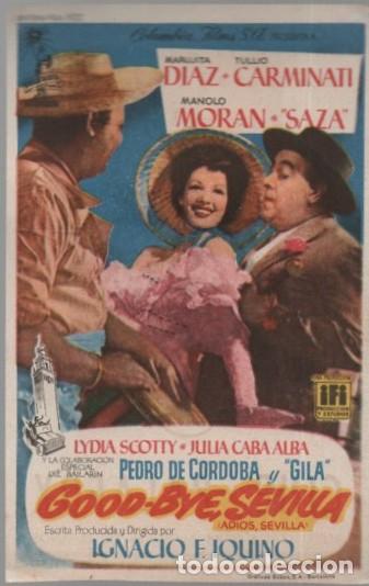 Cine: PROGRAMA DE CINE: GOOD-BYE SEVILLA PC-11518 - Foto 1