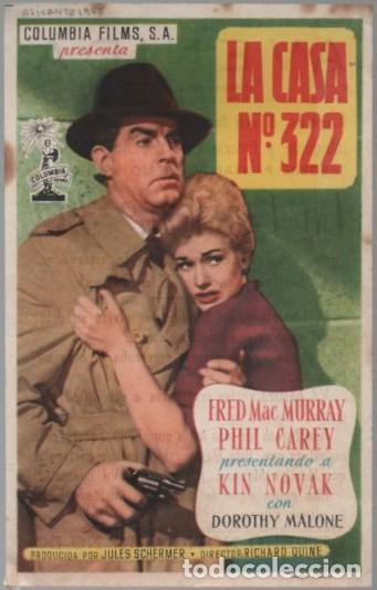 Cine: PROGRAMA DE CINE: LA CASA N&ordm; 322 PC-11521 - Foto 1