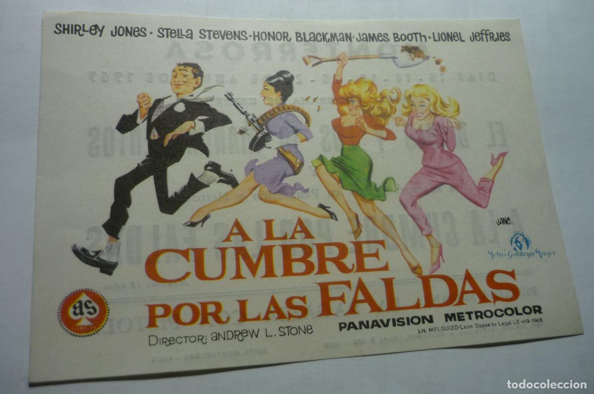 Cine: programa a la cumbre por las faldas,.sirley jones publicidad