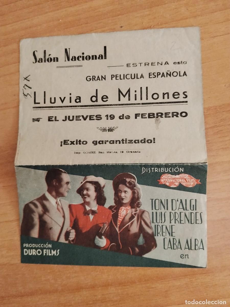 Cine: ROSA-PROGRAMA DE LA PELICULA---LLUVIA DE MILLONES
