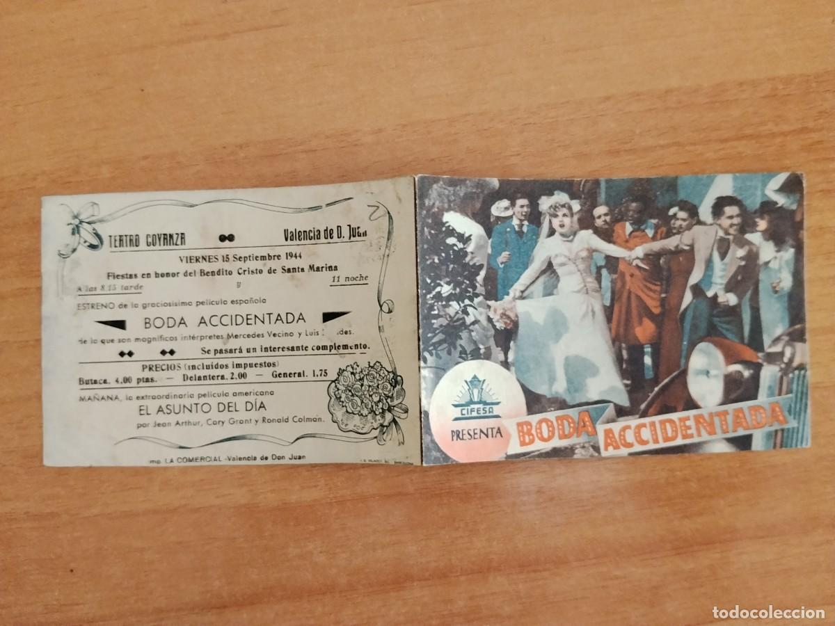 Cine: ROSA-PROGRAMA DE LA PELICULA---BODA ACCIDENTADA