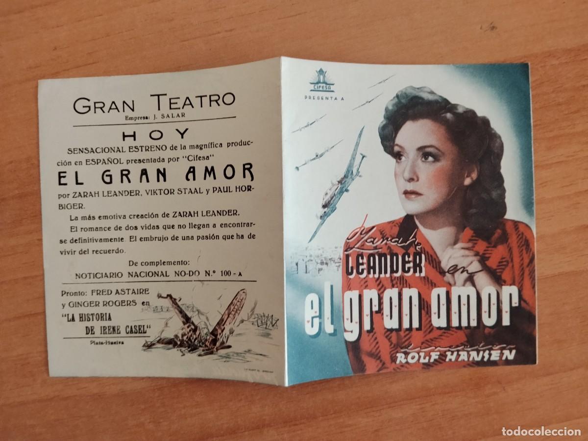 Cine: ROSA-PROGRAMA DE LA PELICULA---EL GRAN AMOR