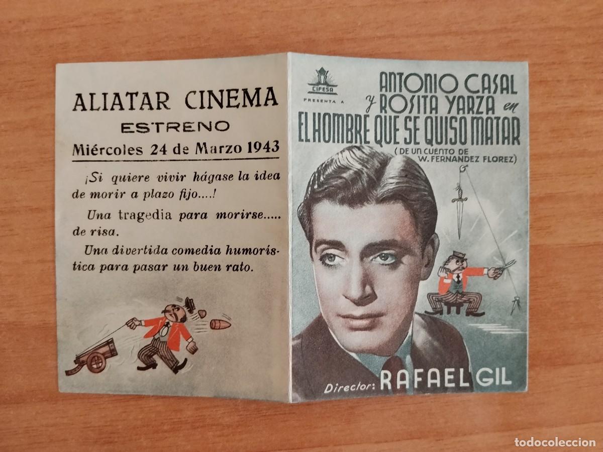 Cine: ROSA-PROGRAMA DE LA PELICULA---EL HOMBRE QUE SE QUIZO MATAR