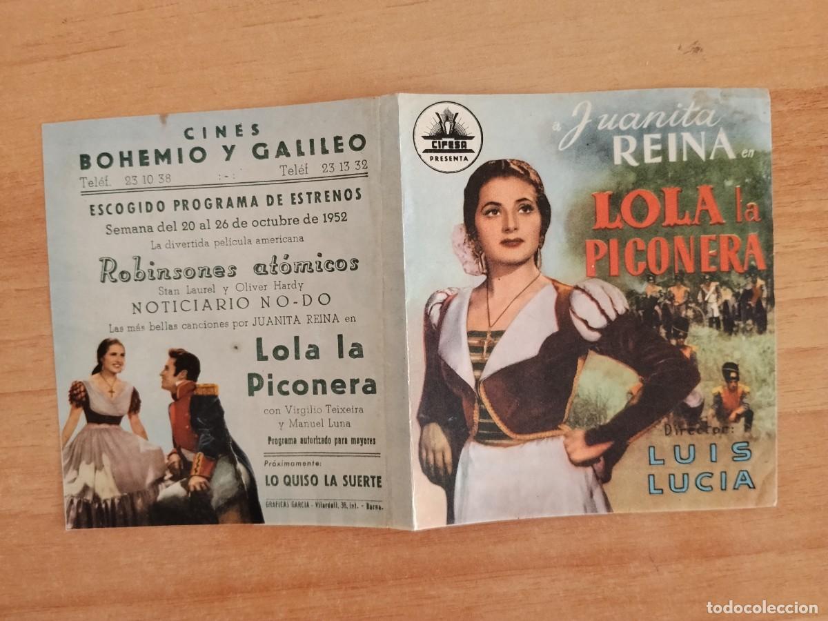 Cine: ROSA-PROGRAMA DE LA PELICULA---LOLA LA PICONERA