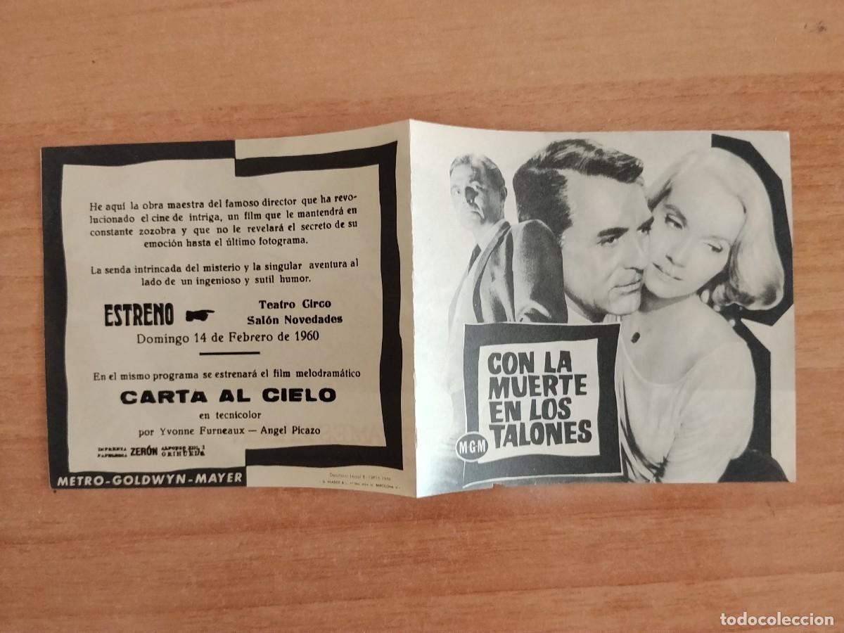 Cine: ROSA-PROGRAMA DE LA PELICULA--CON LA MUERTE EN LOS TALONES
