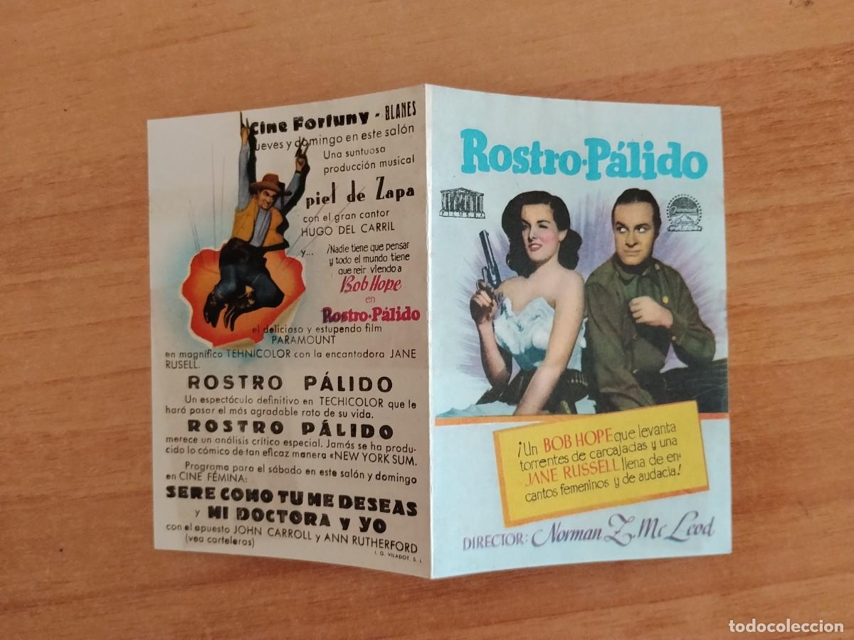 Cine: ROSA-PROGRAMA DE LA PELICULA--- ROSTRO PALIDO