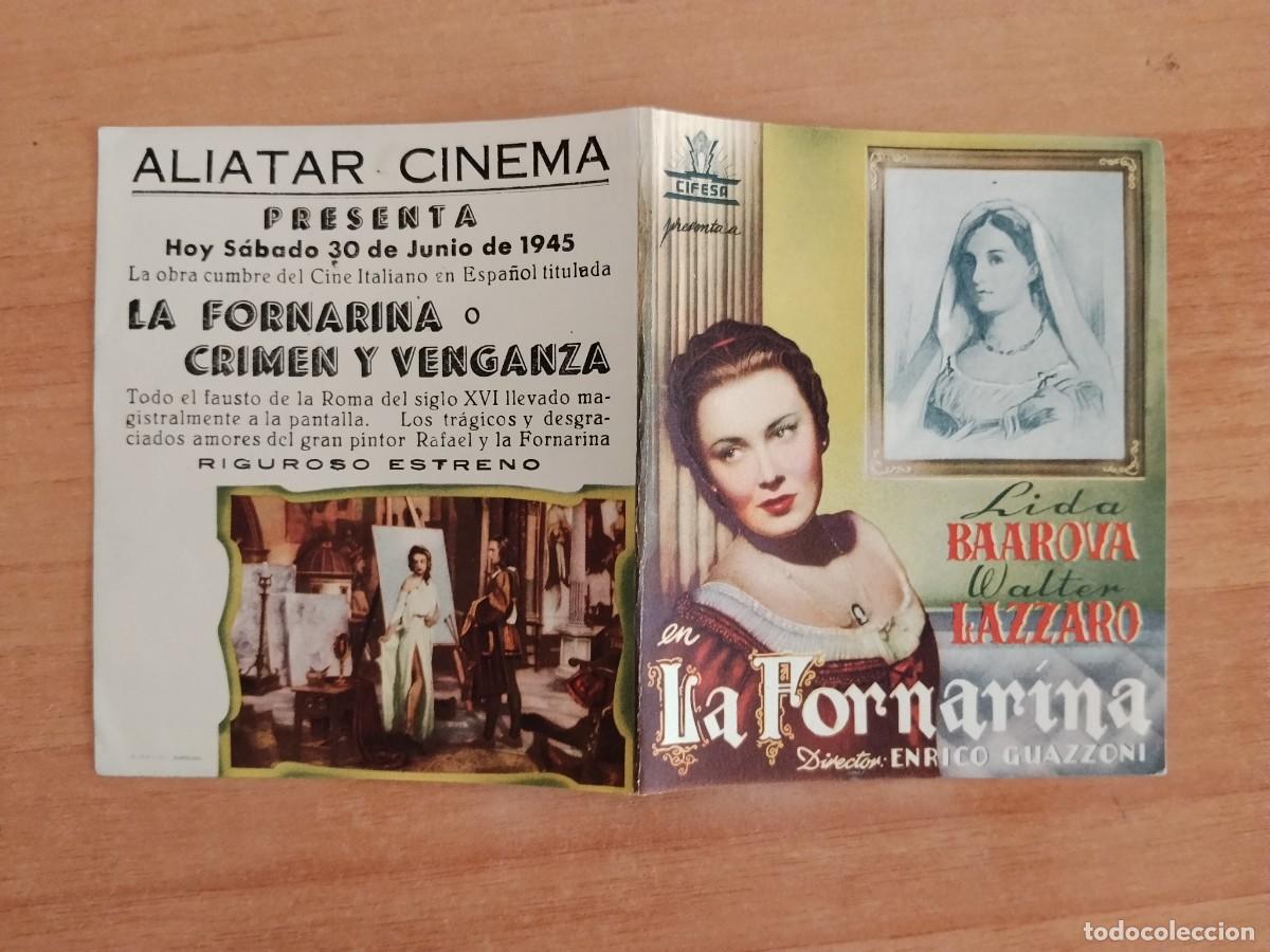 Cine: ROSA-PROGRAMA DE LA PELICULA--- LA FORNARINA