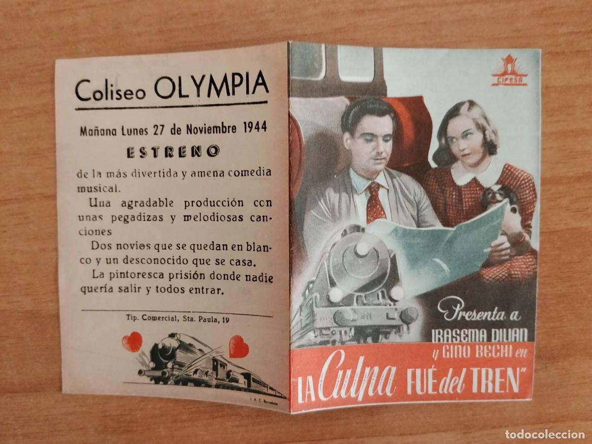 Cine: ROSA-PROGRAMA DE LA PELICULA--- LA CULPA FUE DEL TREN