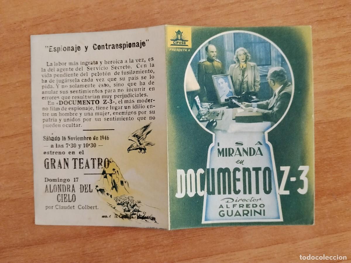 Cine: ROSA-PROGRAMA DE LA PELICULA--- DOCUMENTO Z-3
