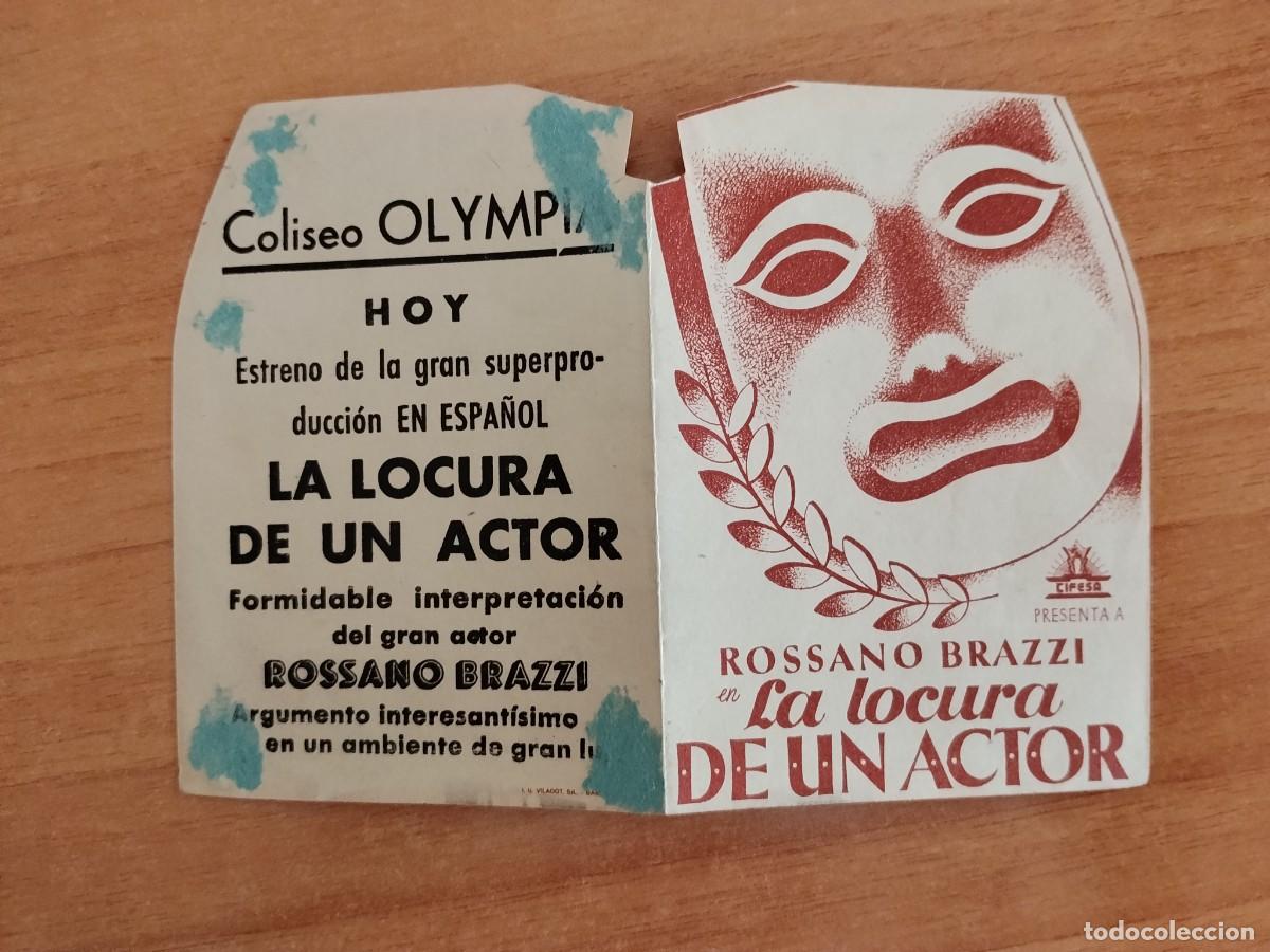 Cine: ROSA-PROGRAMA DE LA PELICULA---LA LOCURA DEL ACTOR