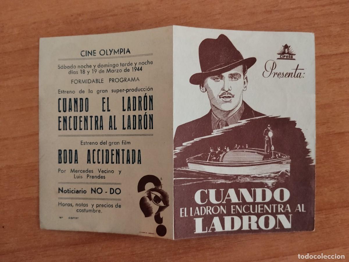 Cine: ROSA-PROGRAMA DE LA PELICULA---CUANDO EL LADRON ENCUENTRA AL LADRON