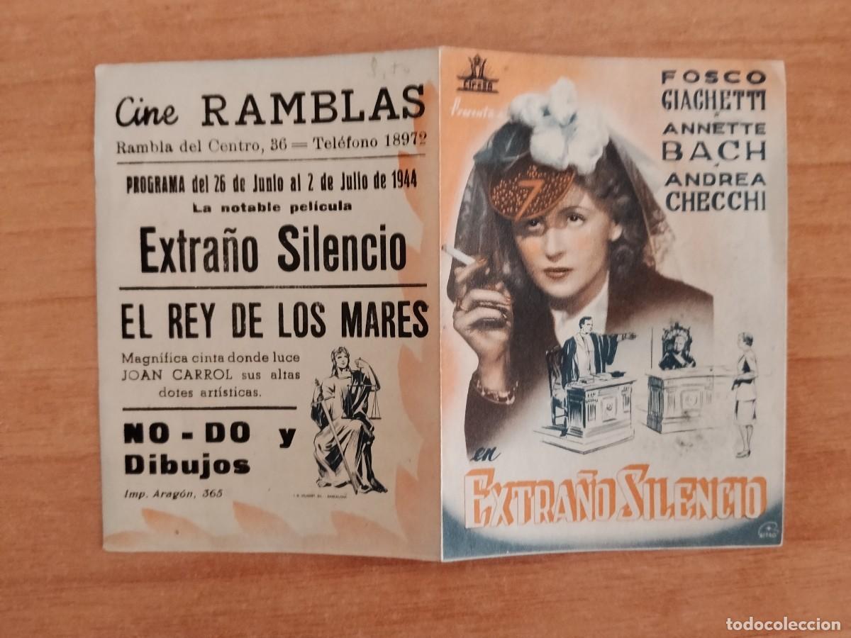 Cinema: ROSA-PROGRAMA DE LA PELICULA---EXTRA&Ntilde;O SILENCIO