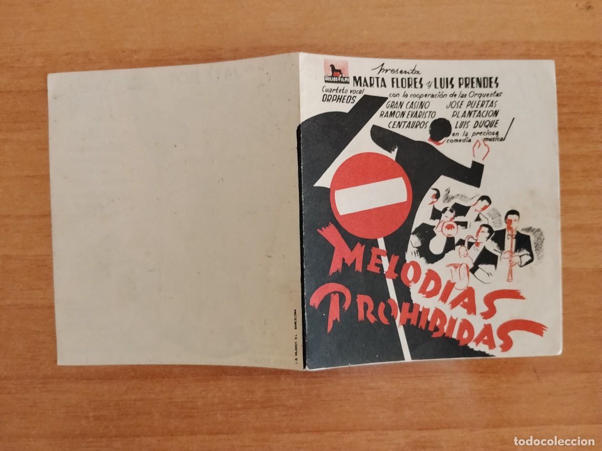 Cinema: ROSA-PROGRAMA DE LA PELICULA---MELODIAS PROHIBIDAS