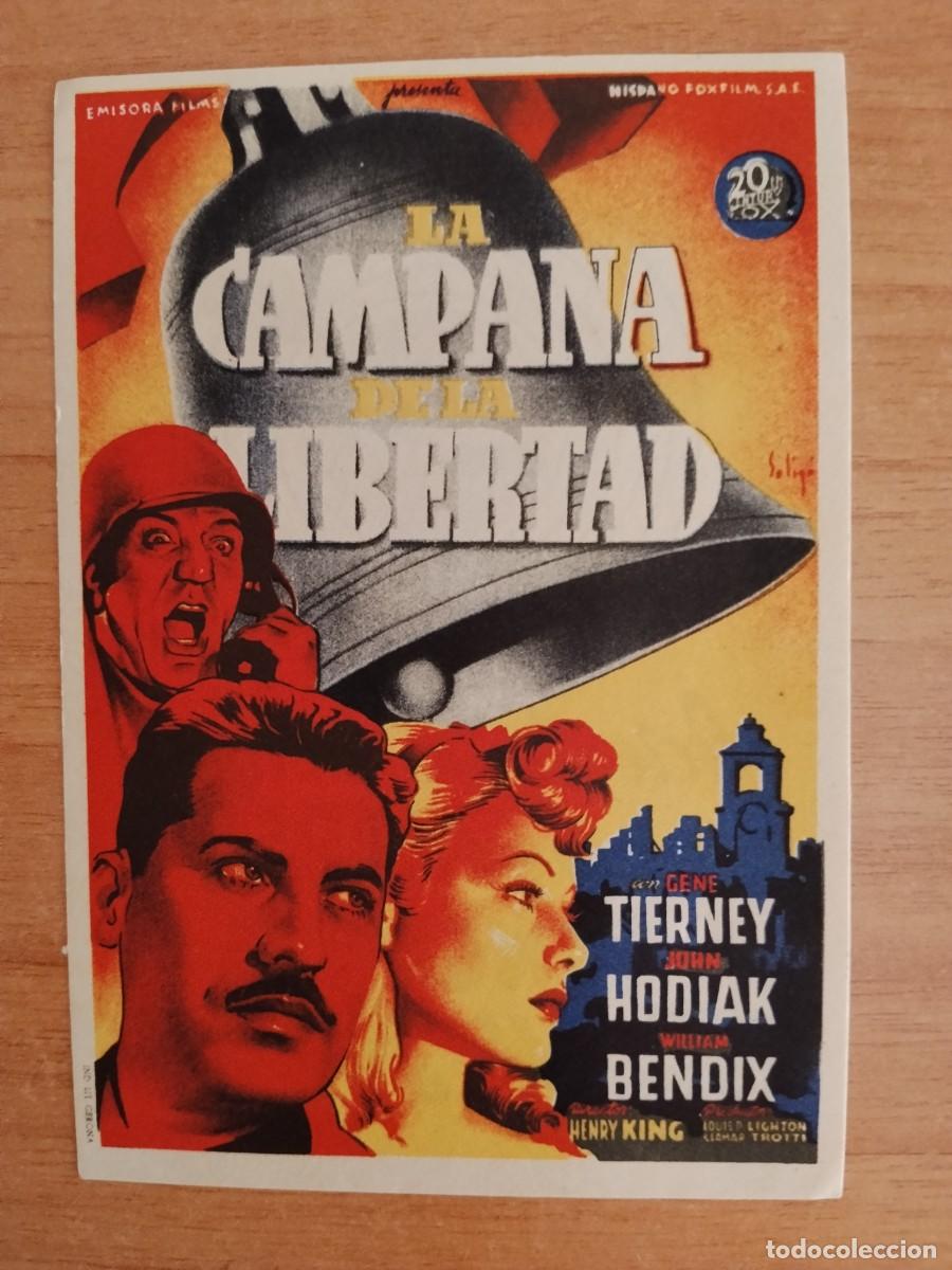 Cine: ROSA-PROGRAMA DE LA PELICULA---LA CAMPANA DE LA LIBERTAD CT
