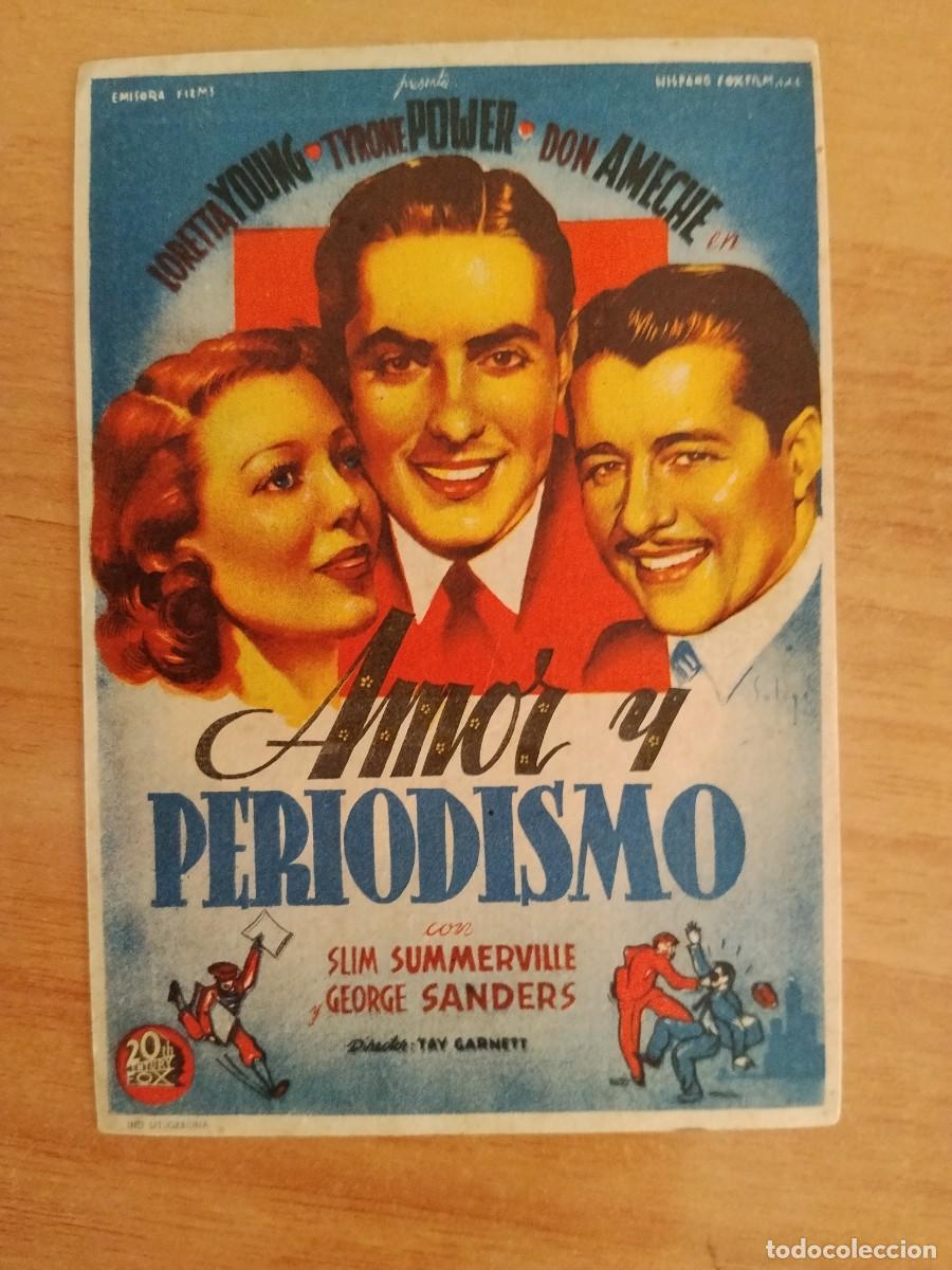 Cine: ROSA-PROGRAMA DE LA PELICULA---AMOR Y PERIODISMO CT