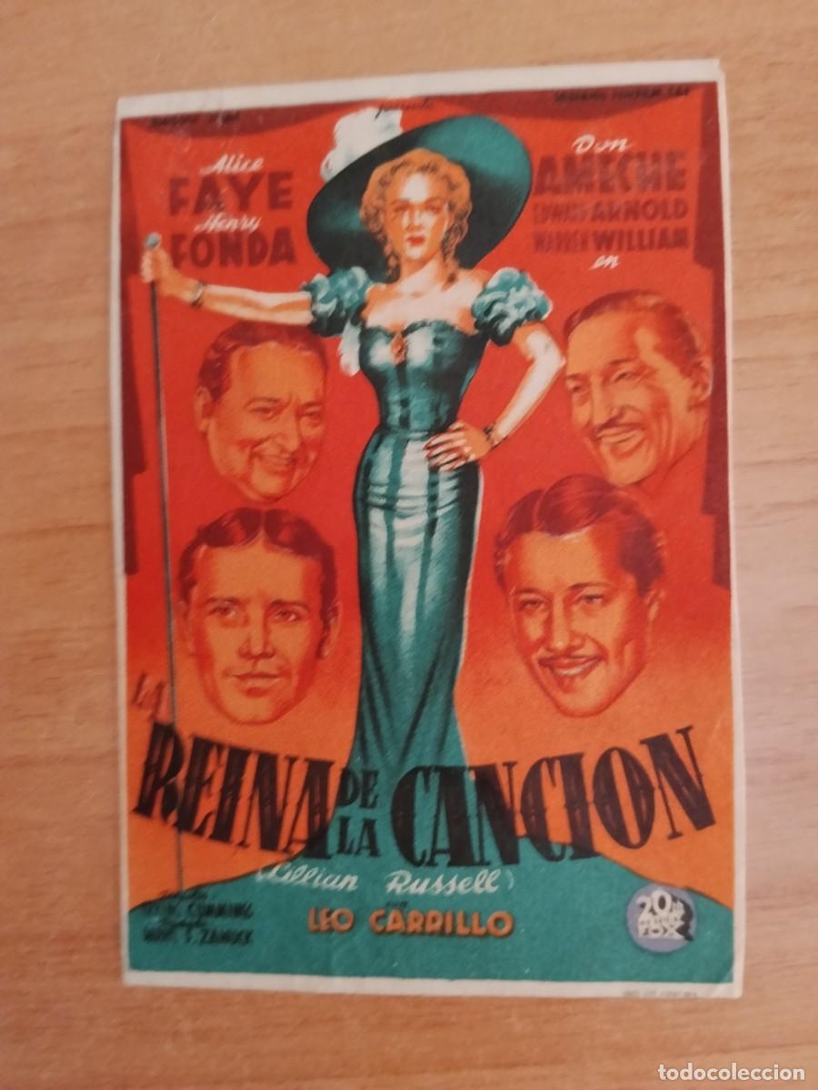 Cine: ROSA-PROGRAMA DE LA PELICULA---REINA DE LA CANCION CT
