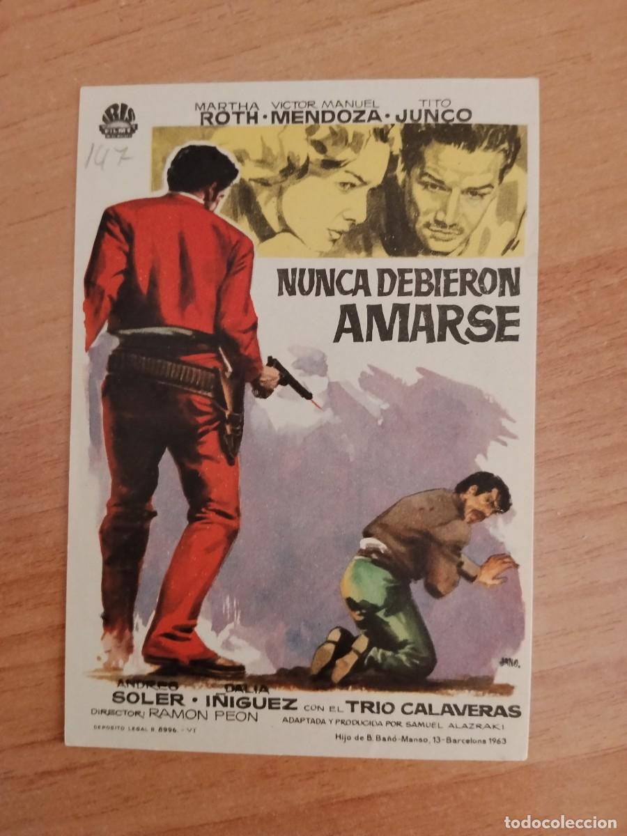 Cine: ROSA-PROGRAMA DE LA PELICULA---NUNCA DEBIERON AMARSE
