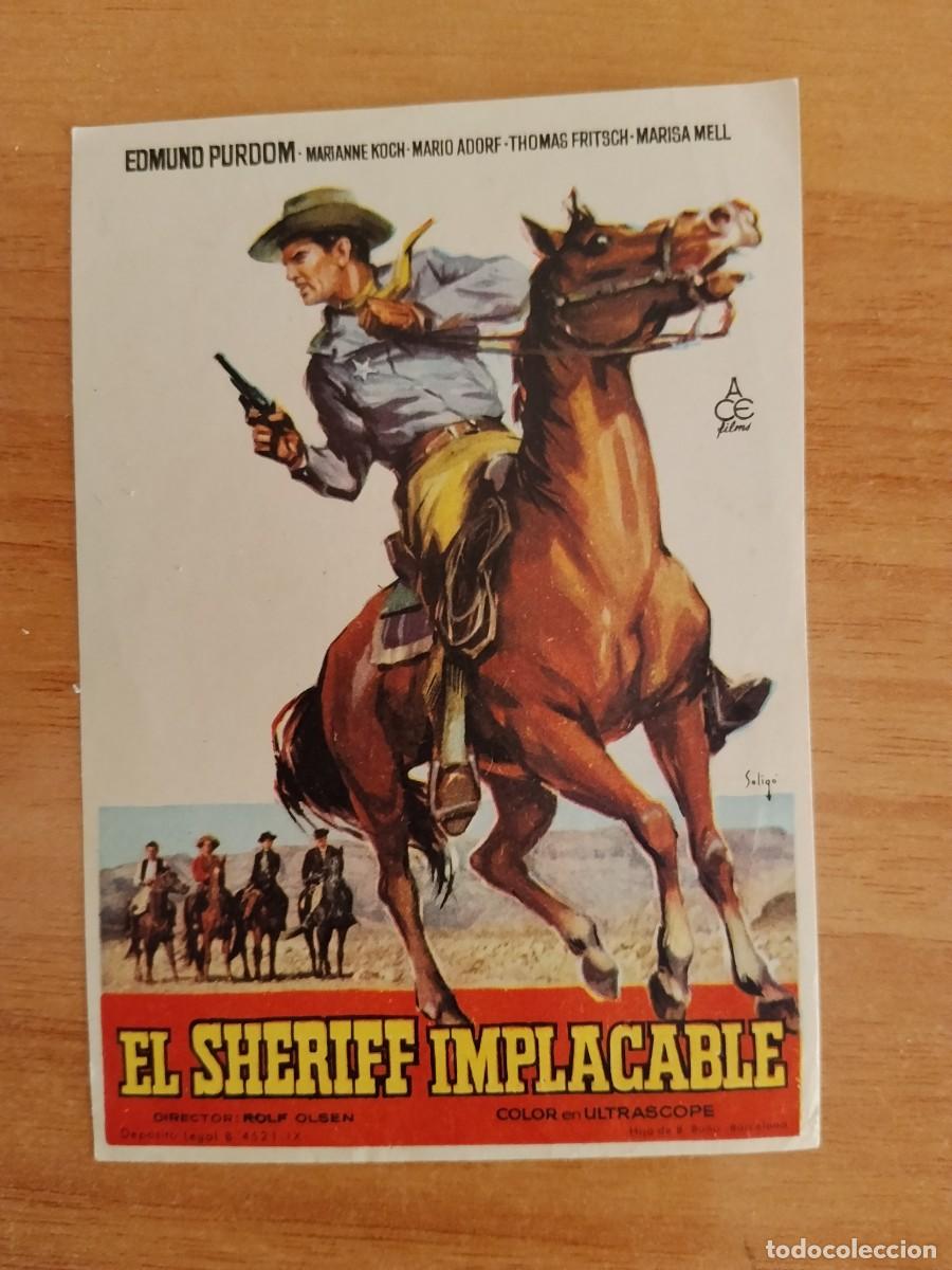 Cine: ROSA-PROGRAMA DE LA PELICULA---EL SHERIFF IMPLACABLE