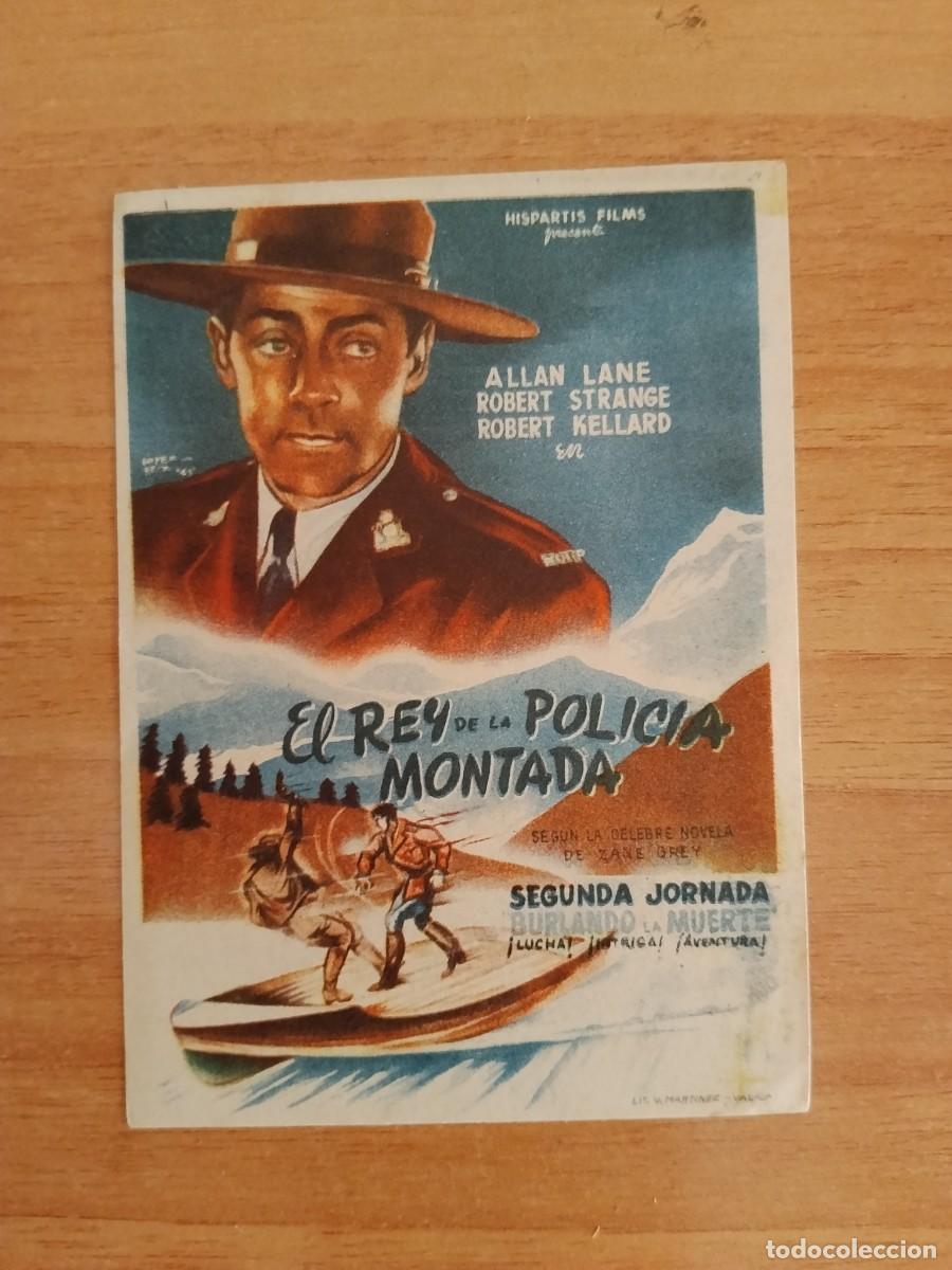Cine: ROSA-PROGRAMA DE LA PELICULA---EL REY DE LA POLICIA MONTADA