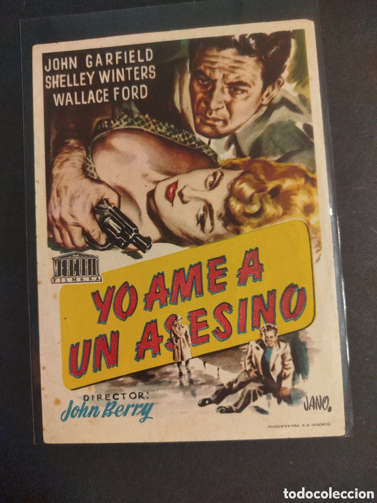 Cine: YO AM&Eacute; A UN ASESINO S/PUBLICIDAD