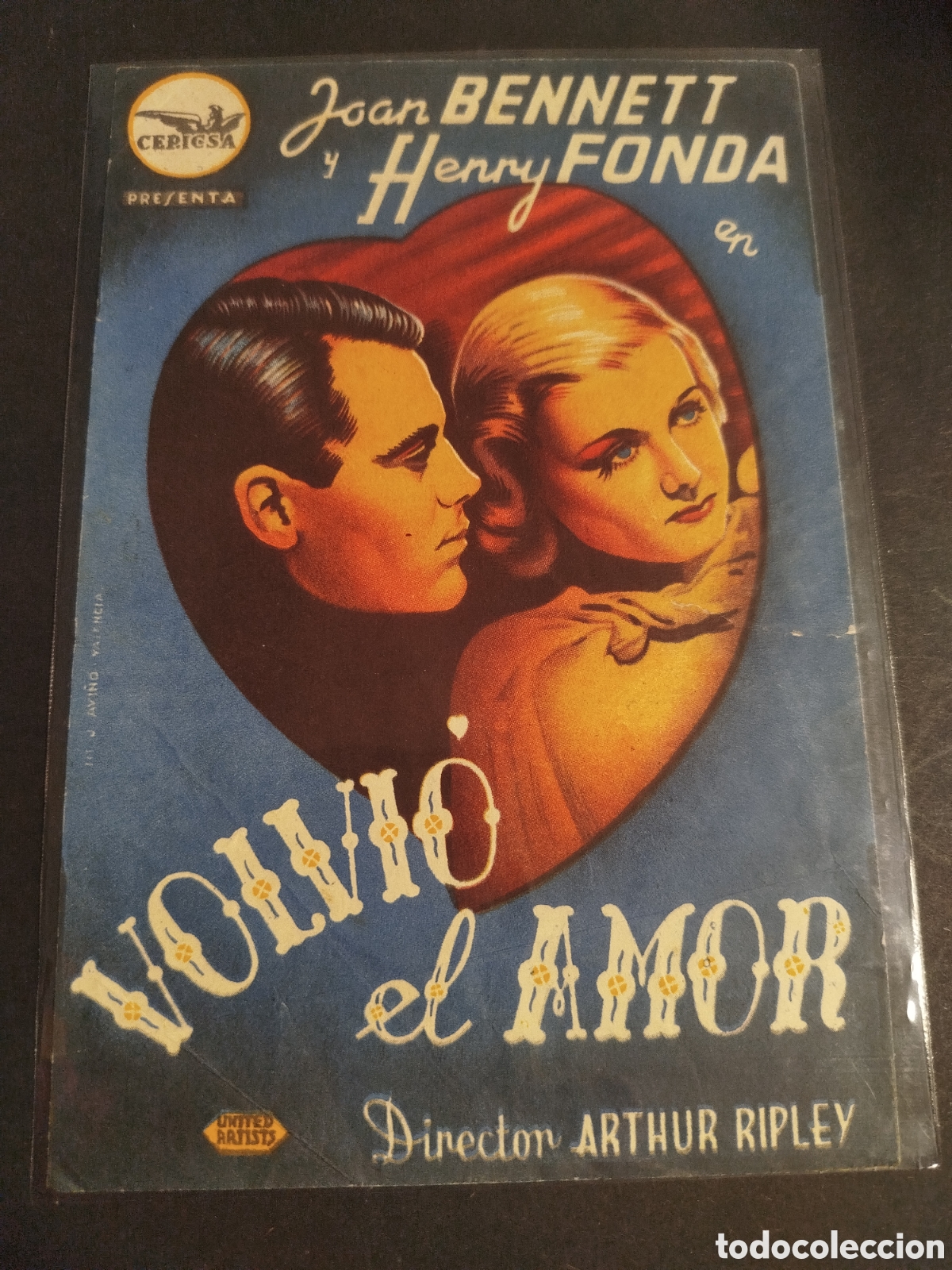 Cine: VOLVI&Oacute; EL AMOR C/PUBLICIDAD