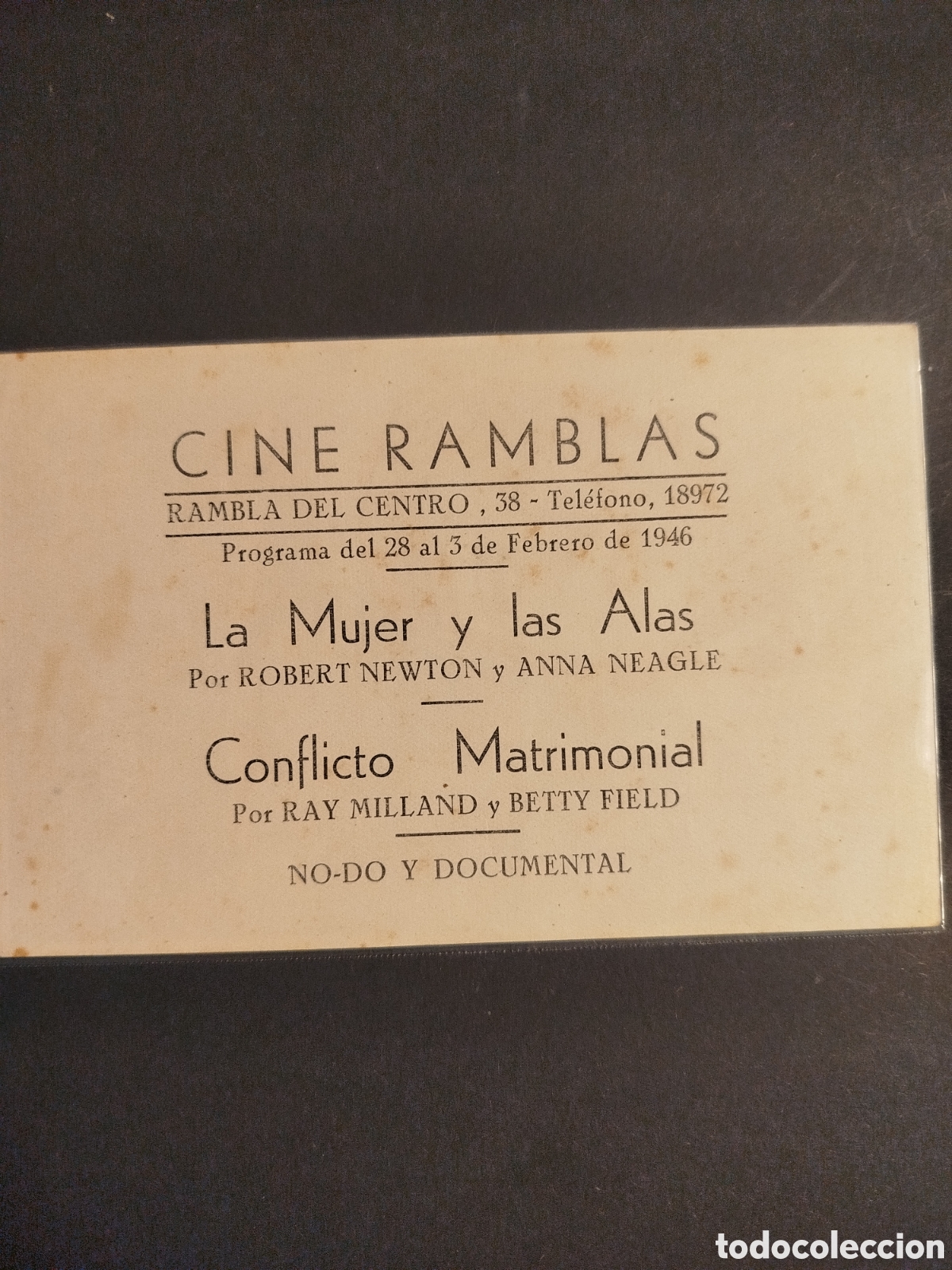 Cine: LA MUJER Y LAS ALAS C/PUBLICIDAD - Foto 2