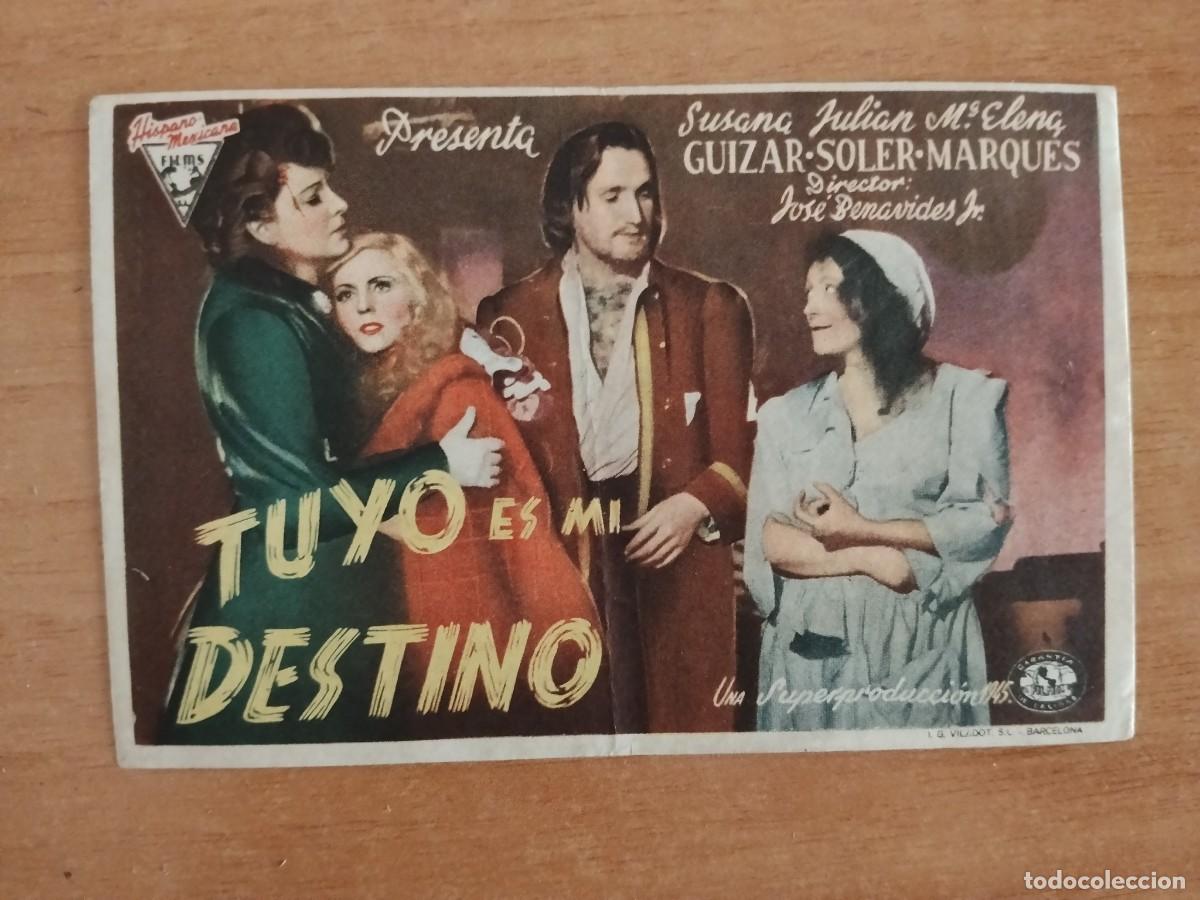 Cine: ROSA-PROGRAMA DE LA PELICULA---TUYO ES MI DESTINO CT