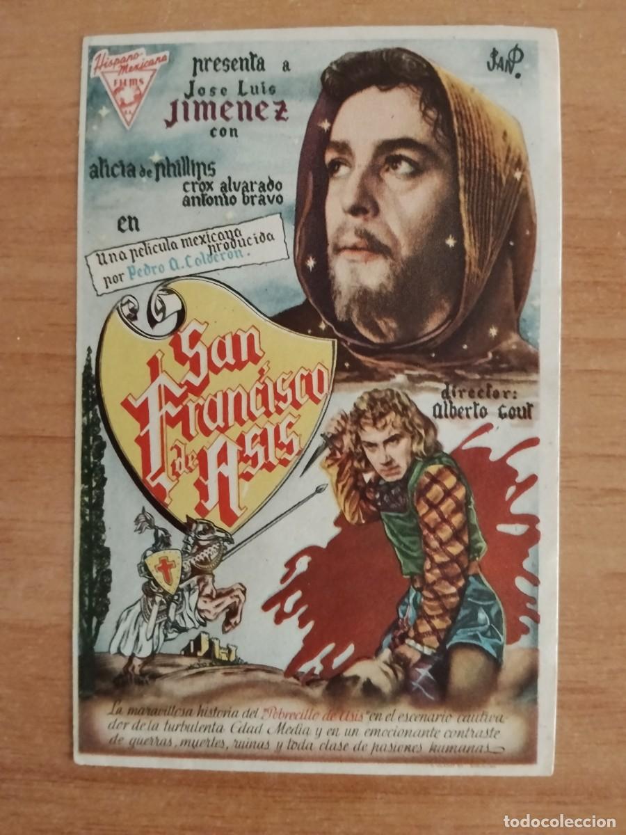  Foglietti di film di film antichi di cinema: ROSA-PROGRAMA DE LA PELICULA---SAN FRANCISCO DE ASIS