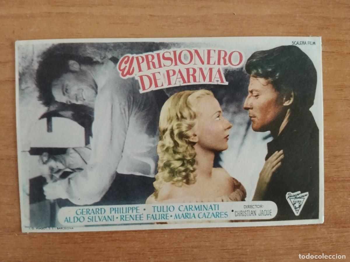 Folhetos de m&atilde;o de filmes antigos de cinema: ROSA-PROGRAMA DE LA PELICULA---EL PRISIONERO DE PALMA