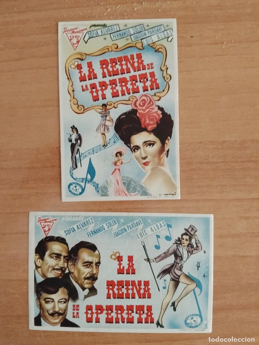 Folhetos de m&atilde;o de filmes antigos de cinema: ROSA-PROGRAMA DE LA PELICULA---LA REINA DE LA OPERETA CT