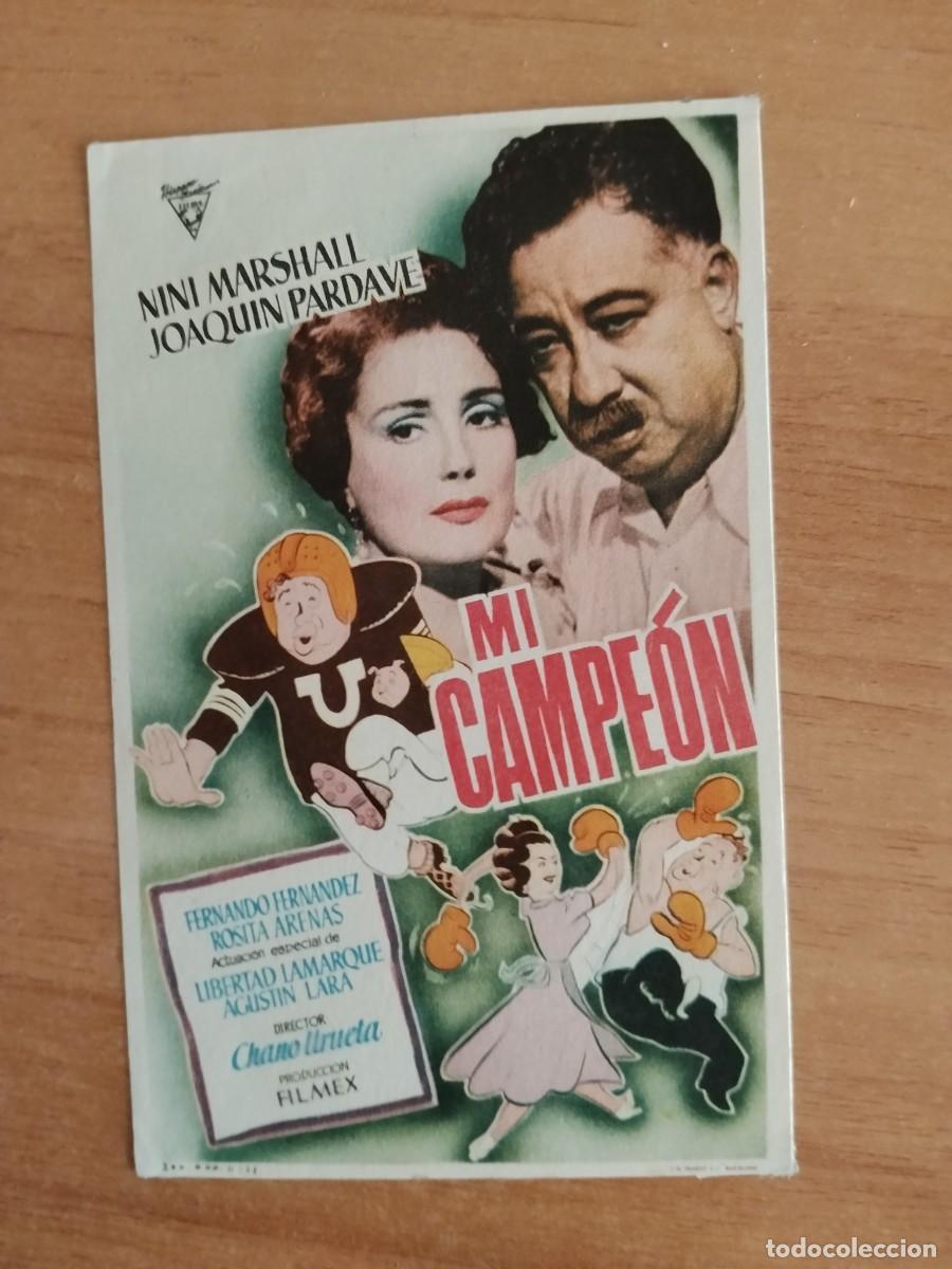 Cine: ROSA-PROGRAMA DE LA PELICULA---MI CAMPEON