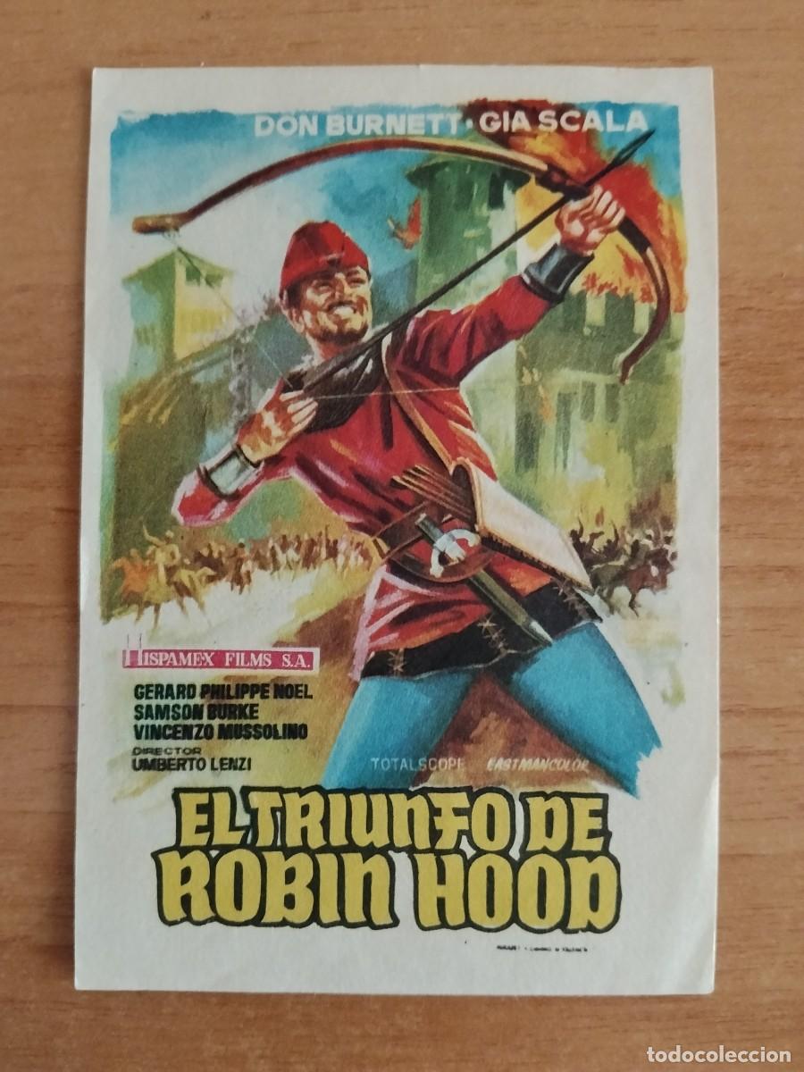 Cine: ROSA-PROGRAMA DE LA PELICULA---EL TRIUNFO DE ROBIN HOOD