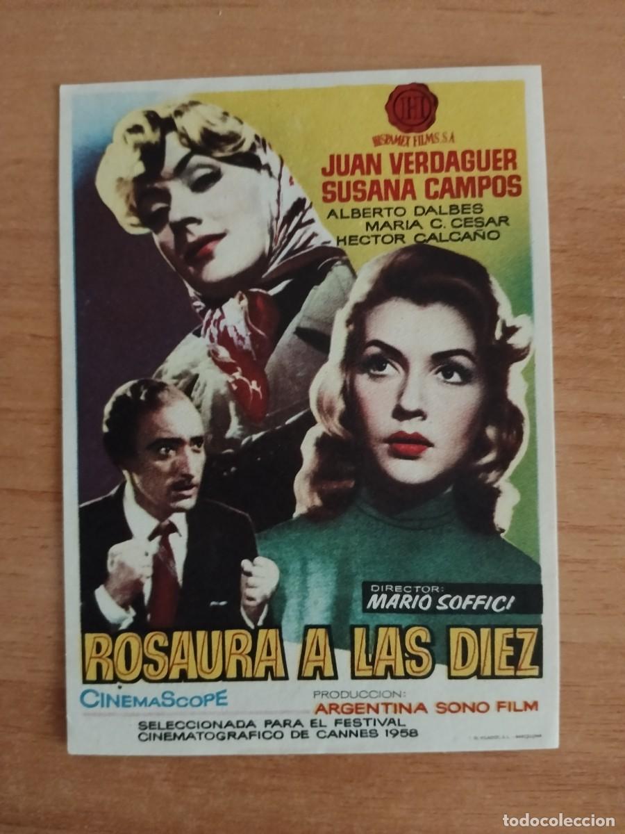 Cine: ROSA-PROGRAMA DE LA PELICULA---ROSAURA A LAS DIEZ