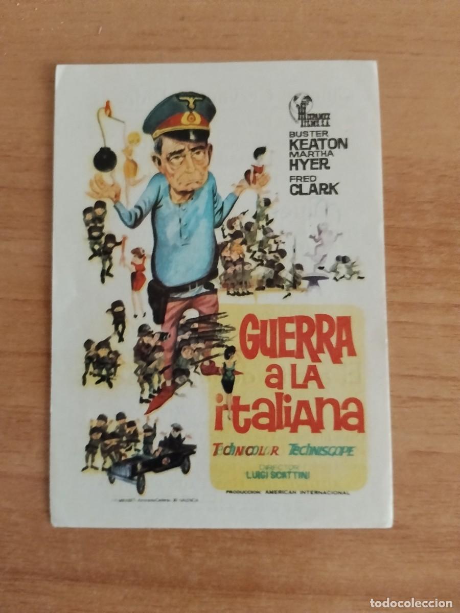 Cine: ROSA-PROGRAMA DE LA PELICULA---GUERRA A LA ITALIANA CT