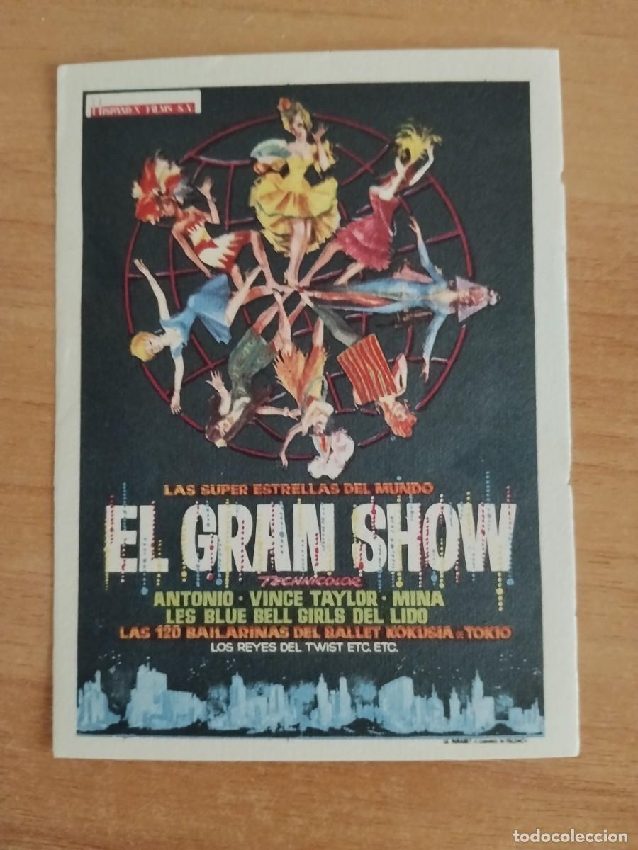 Cine: ROSA-PROGRAMA DE LA PELICULA--EL GRAN SHOW